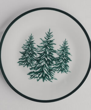 Tree Christmas Dessert Plate
