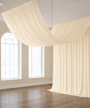 Ivory Backdrop Drapes