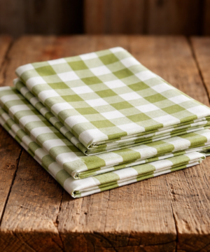 Gingham Table Cloth Green