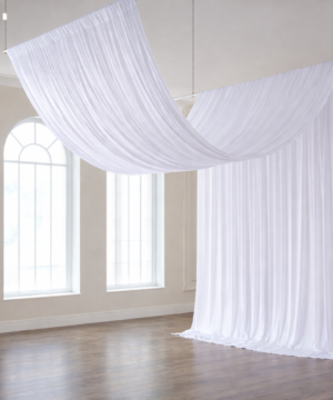 White Backdrop Drapes