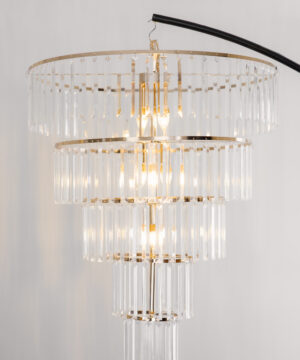Acrylic Crystal Chandelier Circular Metal