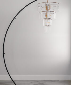 Acrylic Crystal Chandelier Circular Metal