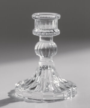 Clear Glass Candle Holders
